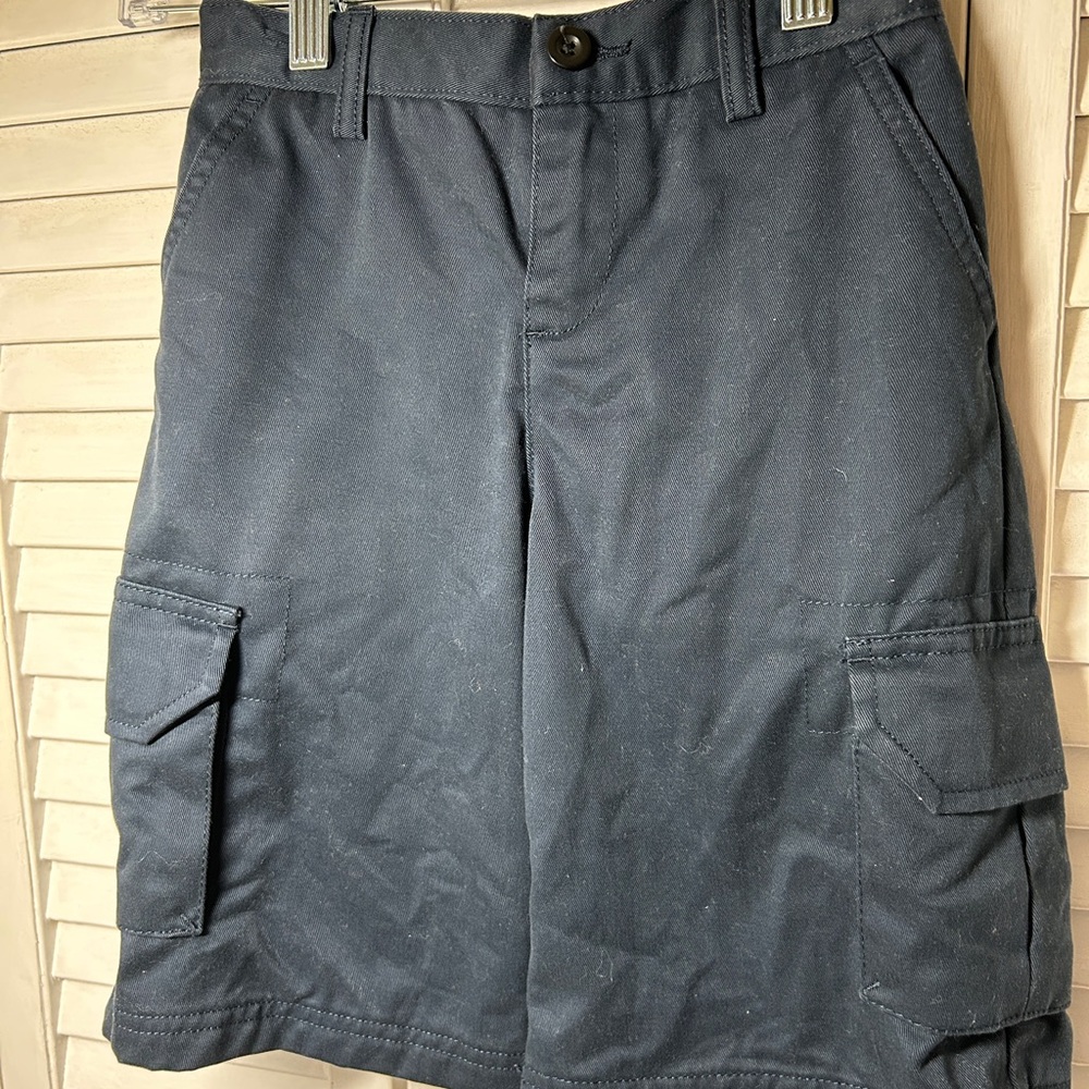 Lands' End Kids Navy Cargo Shorts Size Small (5-6)